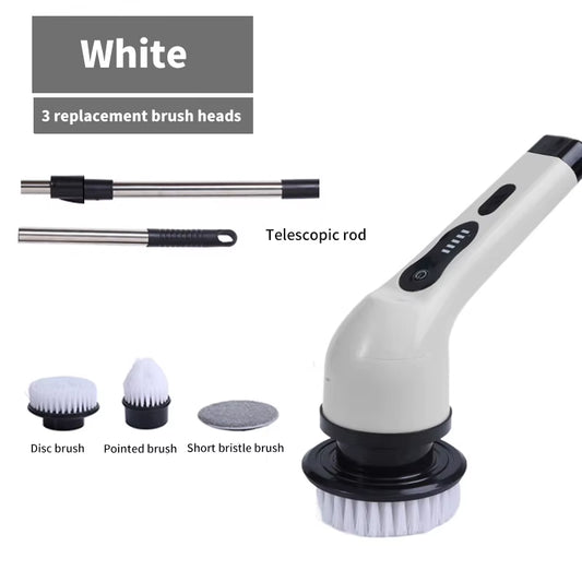 9-In-1 Electric Cleaning Brush USB Electric Spin Cleaning Scrubberadjustable Electric Cleaning Tools Kitchen Bathroom Cleaning